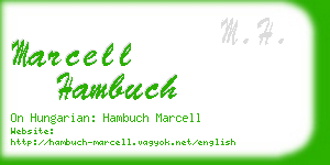 marcell hambuch business card